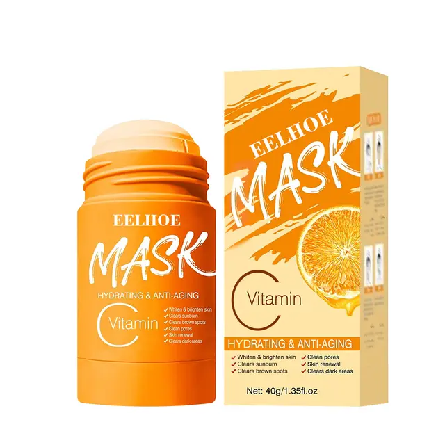 Solid Cleansing Mask Bamboo Charcoal To Remove Blackheads Vitamin C Solid Mask3Pc - Shop at LoveMi