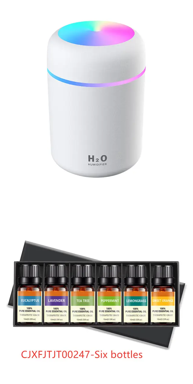 Ultrasonic Aromatherapy Essential Oil Diffuser White Set - Shop at LoveMi