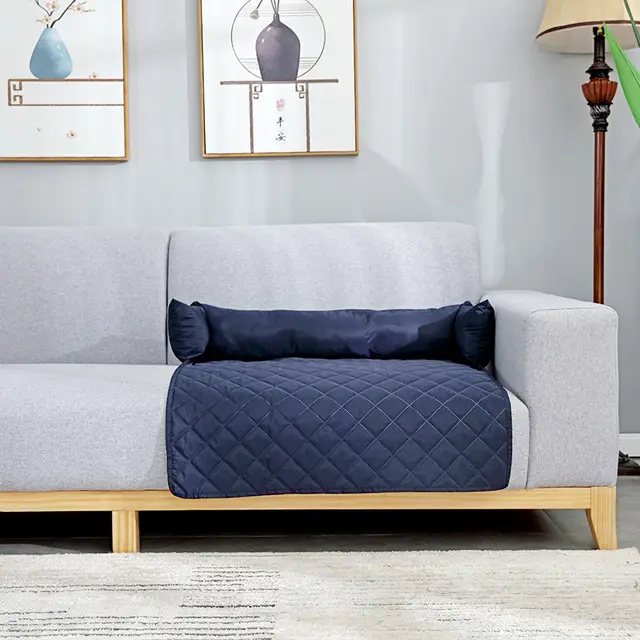 Pet Sofa Cushion Imitation Memory Cloth Cushion Positive And Negative Blue - Shop at LoveMi