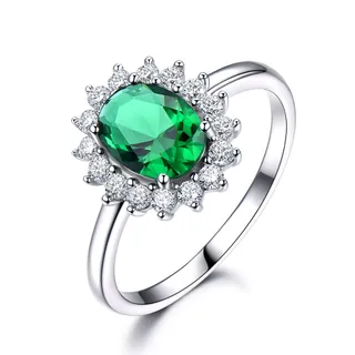 Threecolor Baby Stone Ring Women - Green