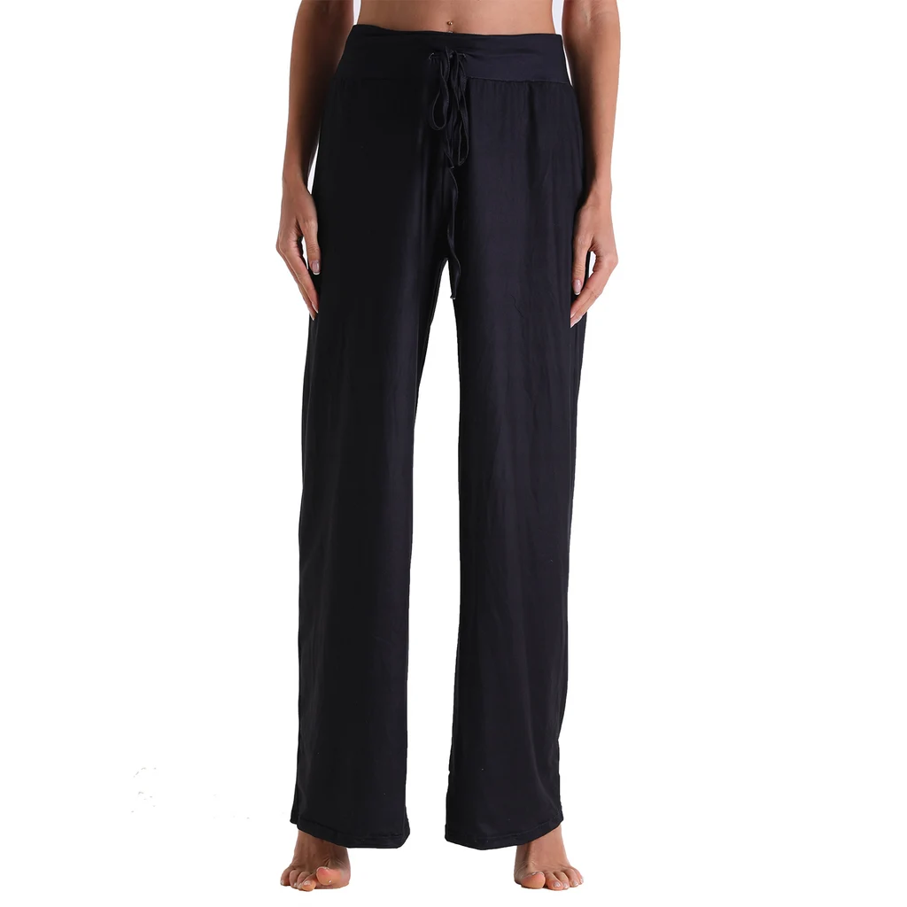 Lace-up Casual Trousers European And American Cross-border Loose Lace-up Camouflage Printed Pants Women - 10Style