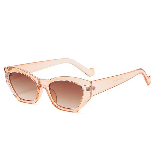 Sunglasses Fashion Small Frame Retro Transparent Tea - Shop at LoveMi