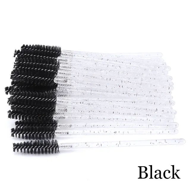 Crystal Acrylic Eyelash Brush White Rodblack - Shop at LoveMi