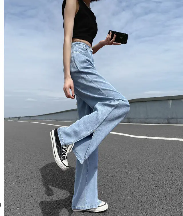 New Loose Straight High Waist Summer Ice Silk Wide leg Pants 6 Style - Shop at LoveMi