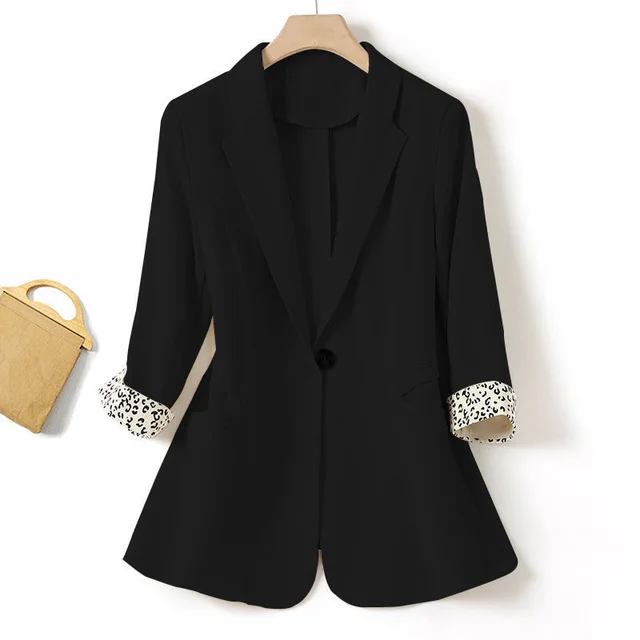 The New Summer Korean Style Slim Slimming One button Suit Jacket Black - Shop at LoveMi