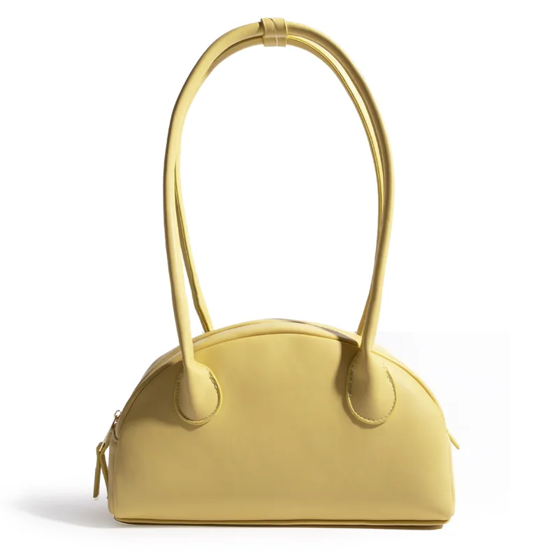 Retro Baguette Bag All match Casual Long Single Shoulder Yellow - Shop at LoveMi
