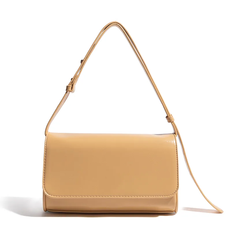 One shoulder Diagonal Bag Women's Fashion Simple Underarm Yellow - Shop at LoveMi