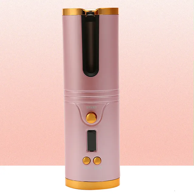 Wireless Portable Mini USB Head Perm Does Not Hurt The Hair Machine Pink - Shop at LoveMi