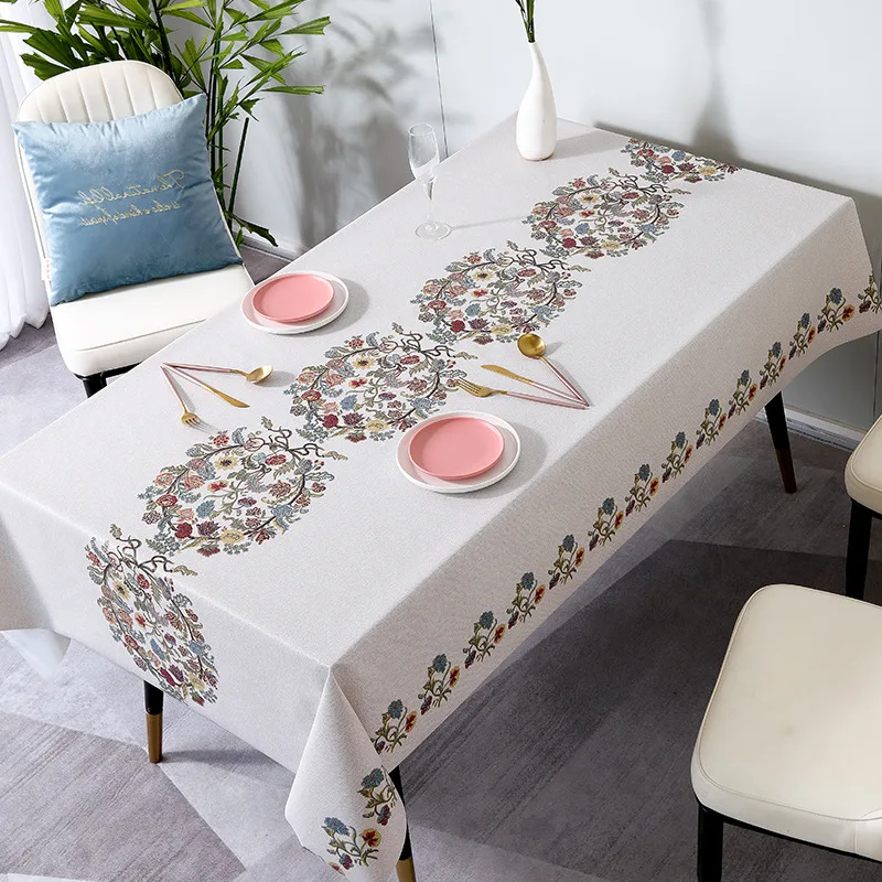 Table Runner Tablecloth Waterproof, Oil-proof, Scald-proof And Wash-free - Embroidery