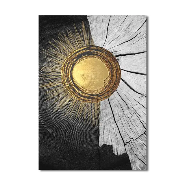Gold And Black Wood Color Abstract Texture, Painting Core P - Shop at LoveMi