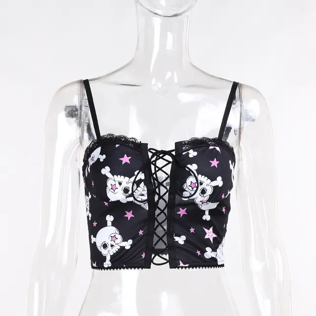 Europe And The United States Dark Black Cute Soft Cute Girl Heart Skull Sling Female Jacket - Shop at LoveMi