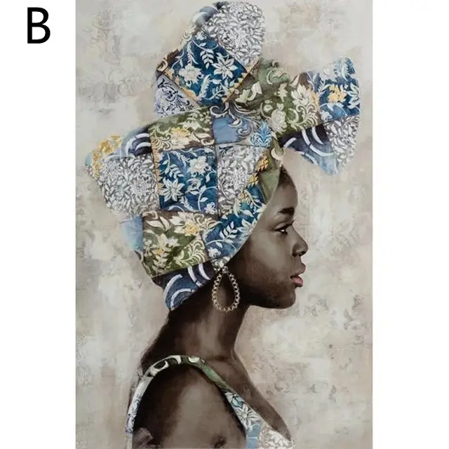 Abstract African Beauty Graffiti Canvas Painting Core Living Room Decoration - Shop at LoveMi