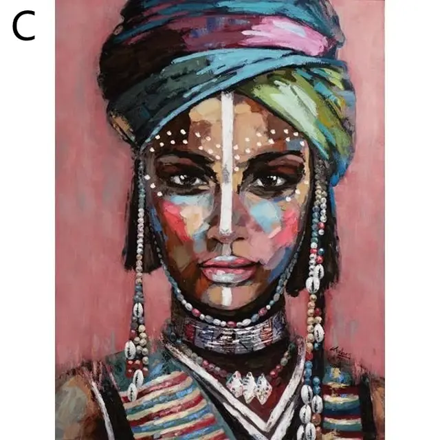 Abstract African Beauty Graffiti Canvas Painting Core Living Room Decoration - Shop at LoveMi