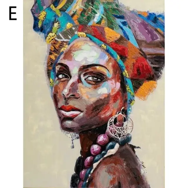 Abstract African Beauty Graffiti Canvas Painting Core Living Room Decoration - Shop at LoveMi