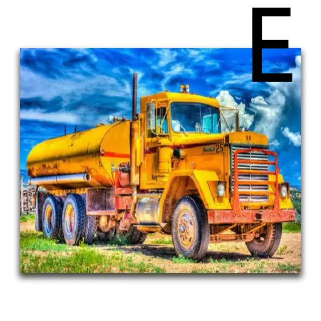 5D Diamond Painting Cartoon Car Bus Motorcycle Cross Stitch - Shop at LoveMi