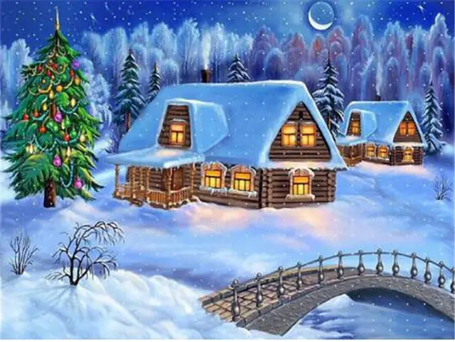 Cross stitch Embroidery Kit, Brand New 5d DIY Art Landscape H - Shop at LoveMi