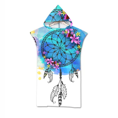Bath Towel Beach Towel Cloak Geometric Print D - Shop at LoveMi