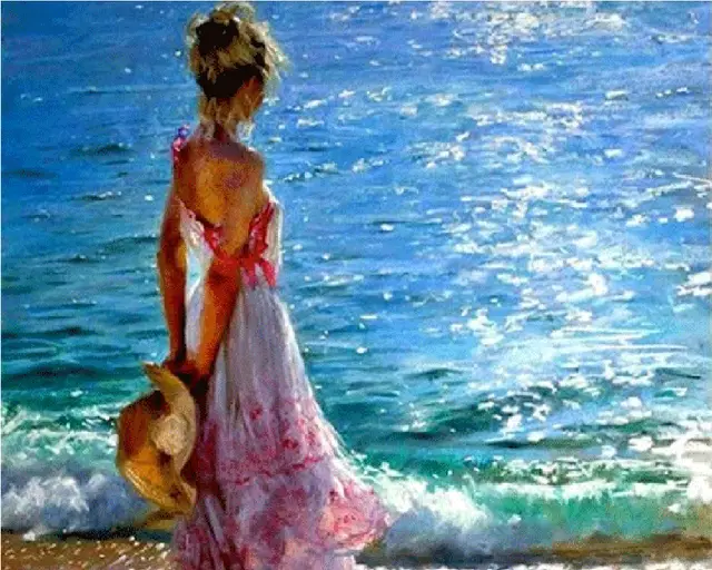 Girl Diamond Painting Landscape Embroidery Handmade Artist Home Decoration 9Style - Shop at LoveMi