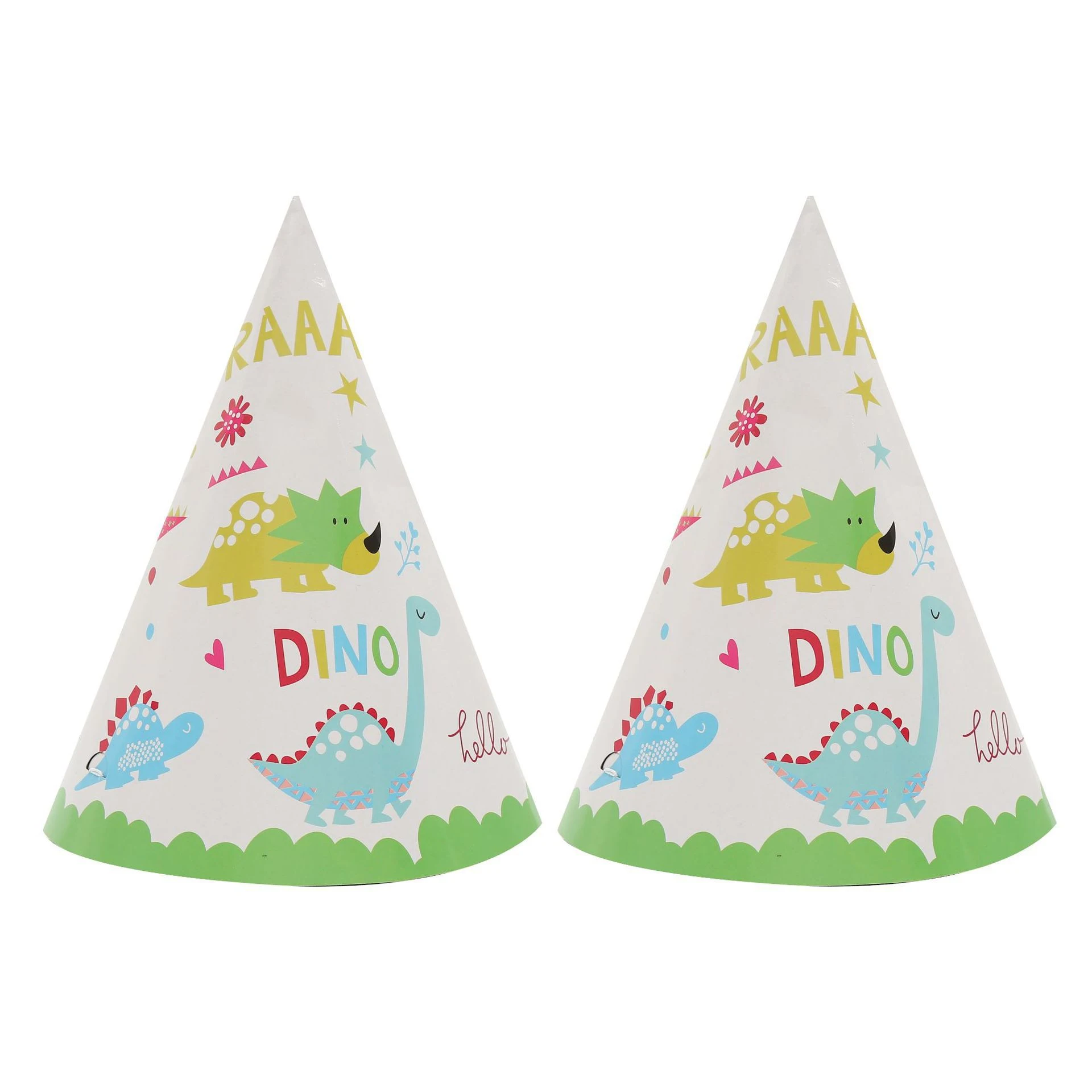 Dinosaur Children's Paper Plate Paper Cup Arrangement Props Party Decoration Tableware Set - Dinosaur Cake Borders