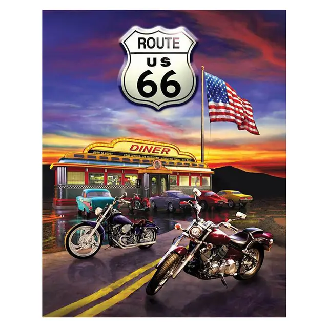 Colorful Motorcycle Full Square Round Diamond Embroidery Decoration - Shop at LoveMi