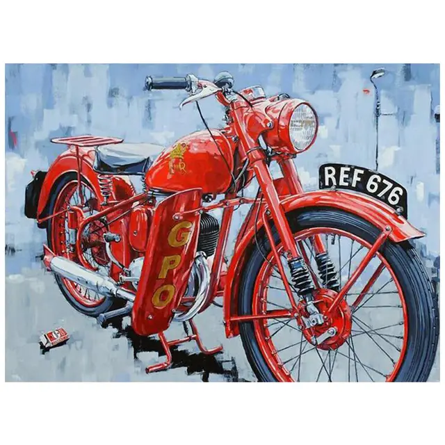 Motorcycle Diamond Painting Abstract Art Embroidery Decoration - Shop at LoveMi
