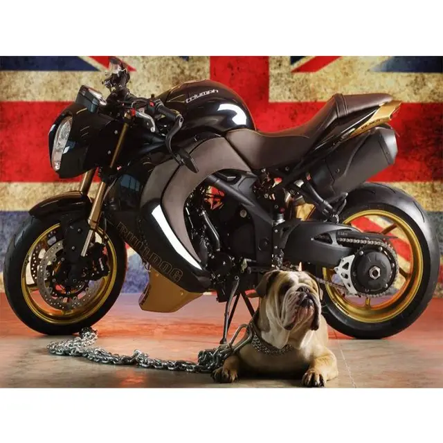 Motorcycle Diamond Painting Abstract Art Embroidery Decoration - Shop at LoveMi