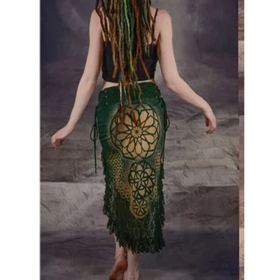 Digitally Printed Lace Stitching Irregular Skirt 5Style S - Shop at LoveMi