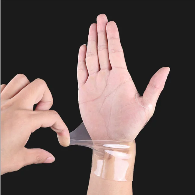 Silicone Protective Mouse Hand Sprained Sports Fixed Wrist Sleeve Pu Transparent - Shop at LoveMi