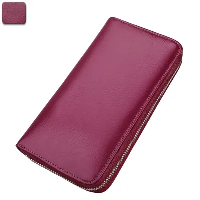 Organ Long Leather Card Holder Passport Holder Rose - Shop at LoveMi