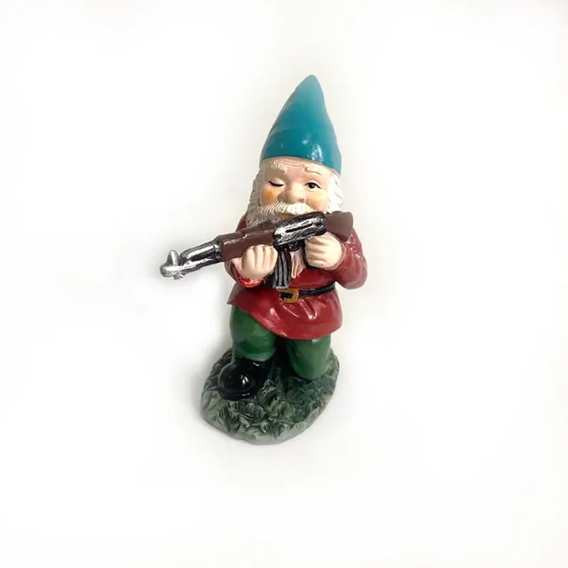 Garden Gnome Statue Resin Lawn Decoration Cartoon Sculpture W147 - Shop at LoveMi