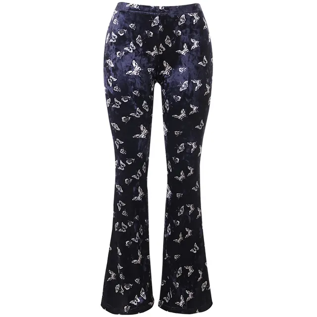 European And American Print Retro Butterfly High Waist Black - Shop at LoveMi