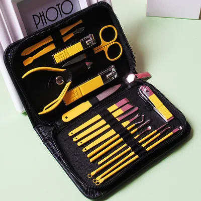 Olecranon Stainless Steel Nail Scissors Manicure Tool 7030B 18Piece Set - Shop at LoveMi