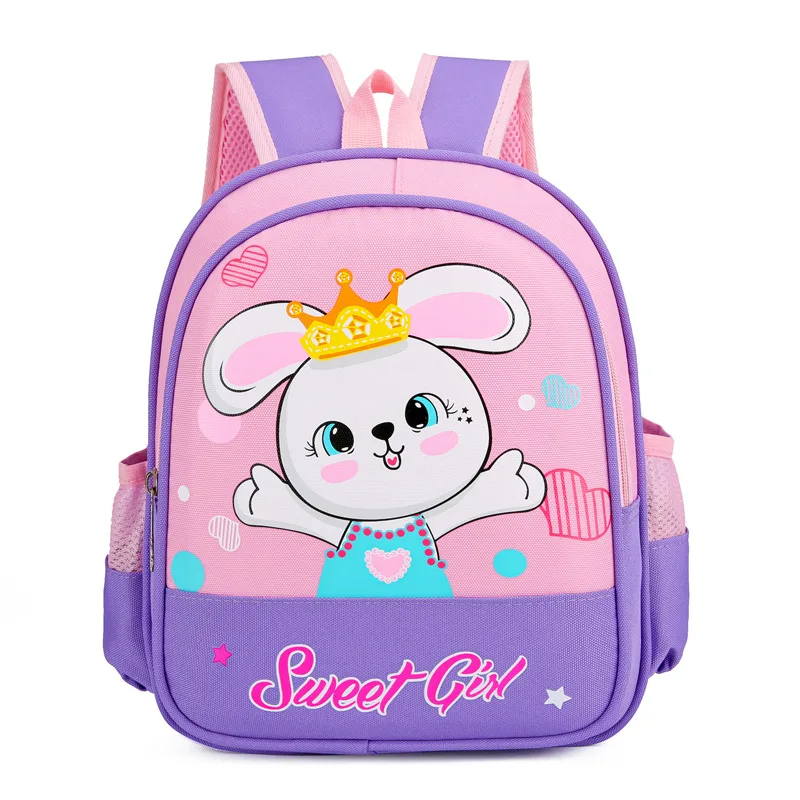 Kindergarten Baby Elementary School Backpack Purple - Shop at LoveMi