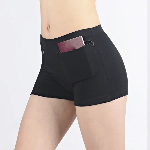 Safe High Waist Breathable Simple Boxer Briefs Black - Shop at LoveMi