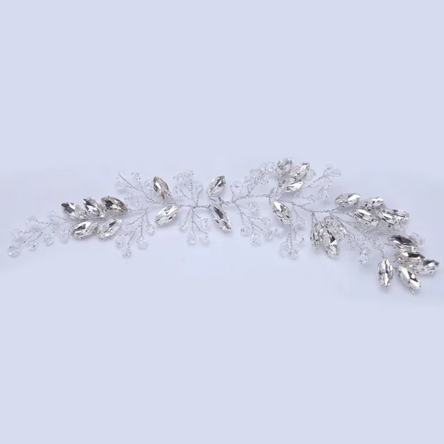 Crystal Headgear Wedding Bridal Hair Jewelry Accessories White - Shop at LoveMi