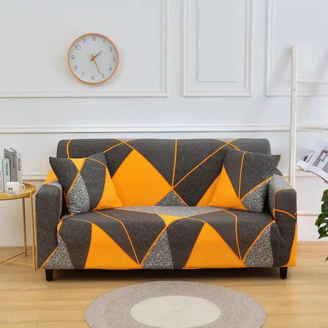 All inclusive Non slip Sofa Cushion Cover Geometric Tiles - Shop at LoveMi