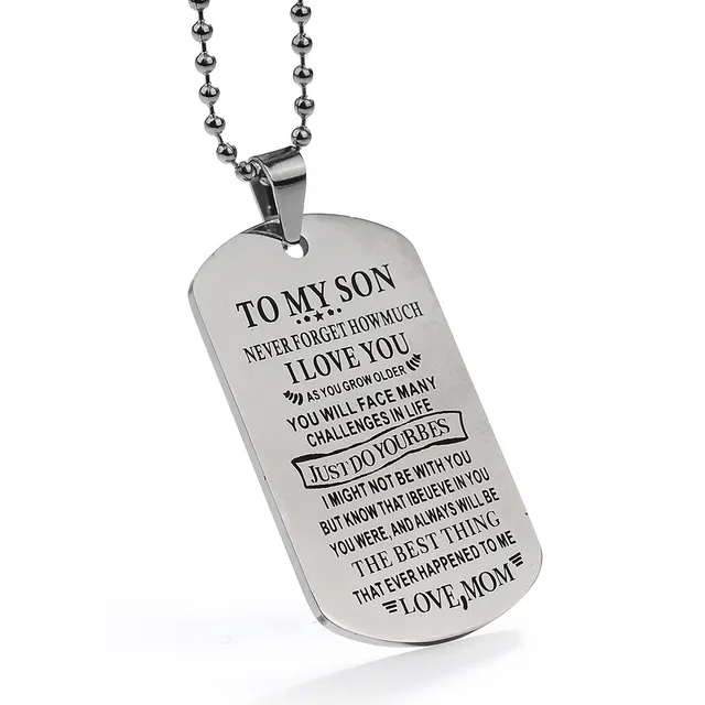 Popular TO MY SOM Stainless Steel Keychain 1Silver - Shop at LoveMi