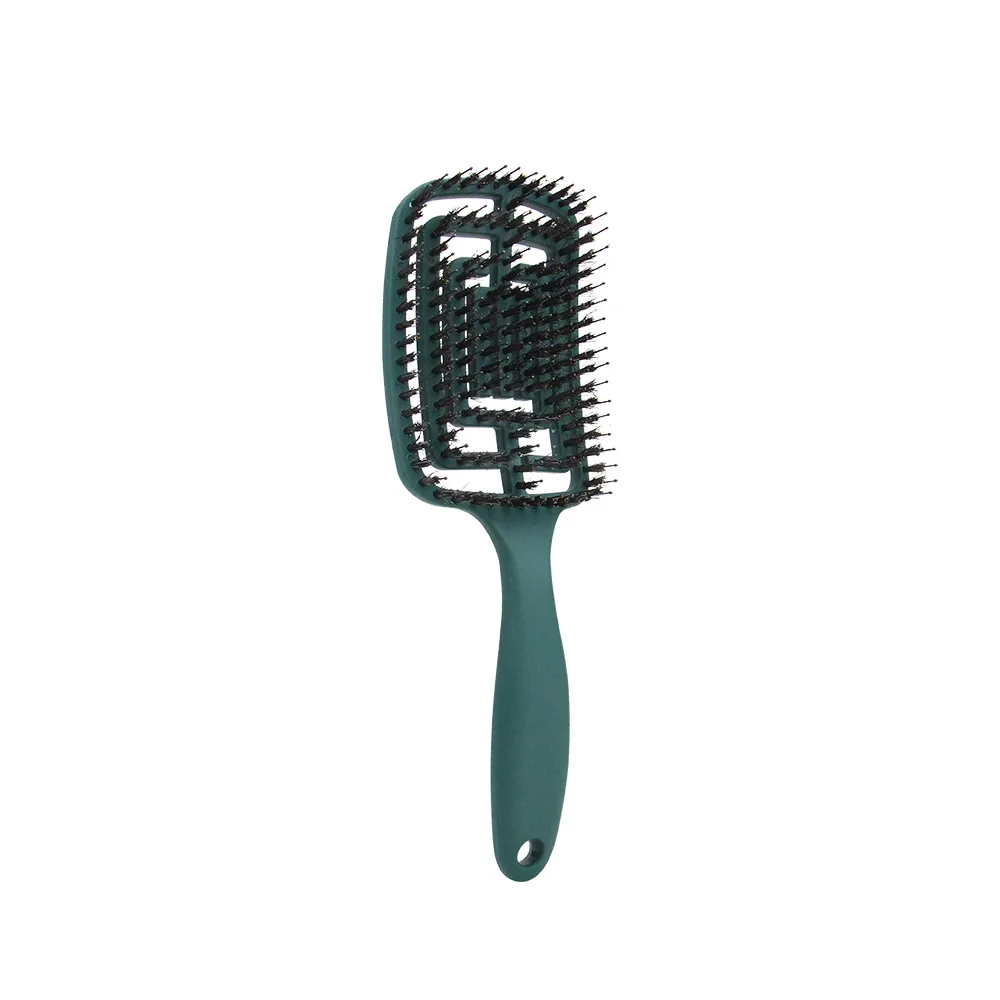 Elastic Massage Comb Fluffy Styling Comb - Black