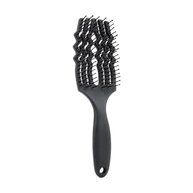 Shun Hair Hollow Massage Comb Blow Hair Styling Black - Shop at LoveMi