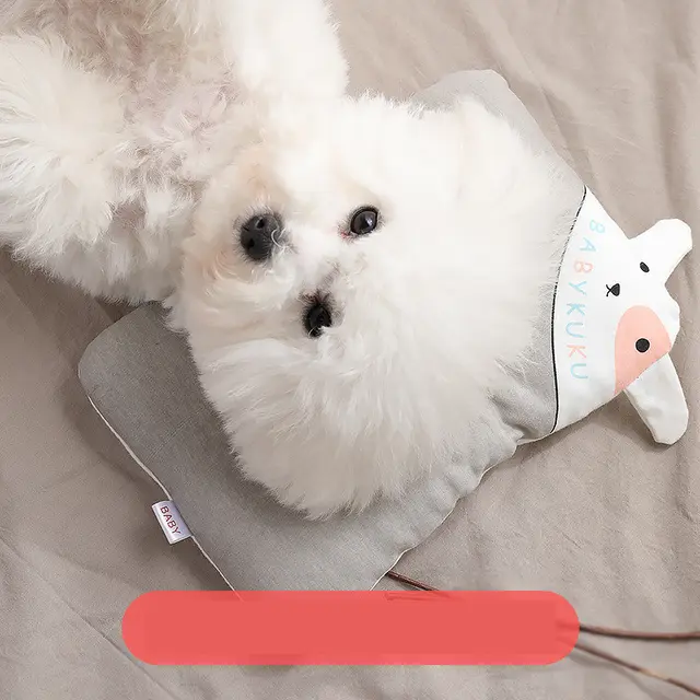 Teddy Dog Bed Bedding Cartoon Cat Sleeping Mat Square Grey - Shop at LoveMi
