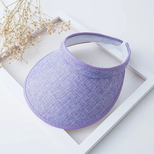 Outing All match Beach Straw Hat Women Purple - Shop at LoveMi