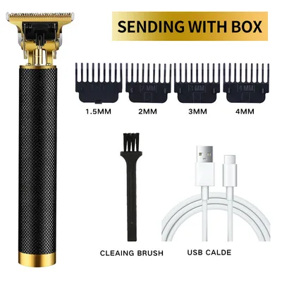 USB Electric Hair Clippers Rechargeable Shaver Beard Trimmer 1Style - Shop at LoveMi