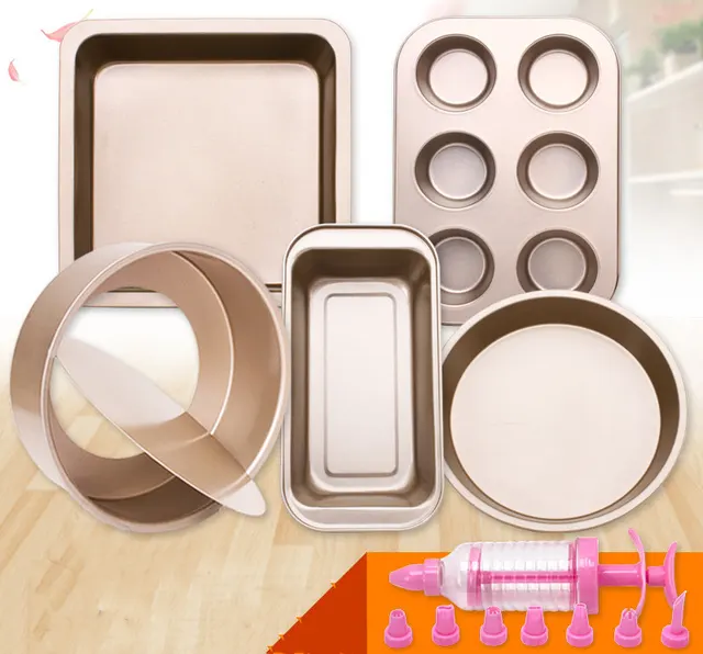 Baking Tool Set, Cake Mould Pizza Bakeware Oven Utensils - 5Golden Abrasive Tools