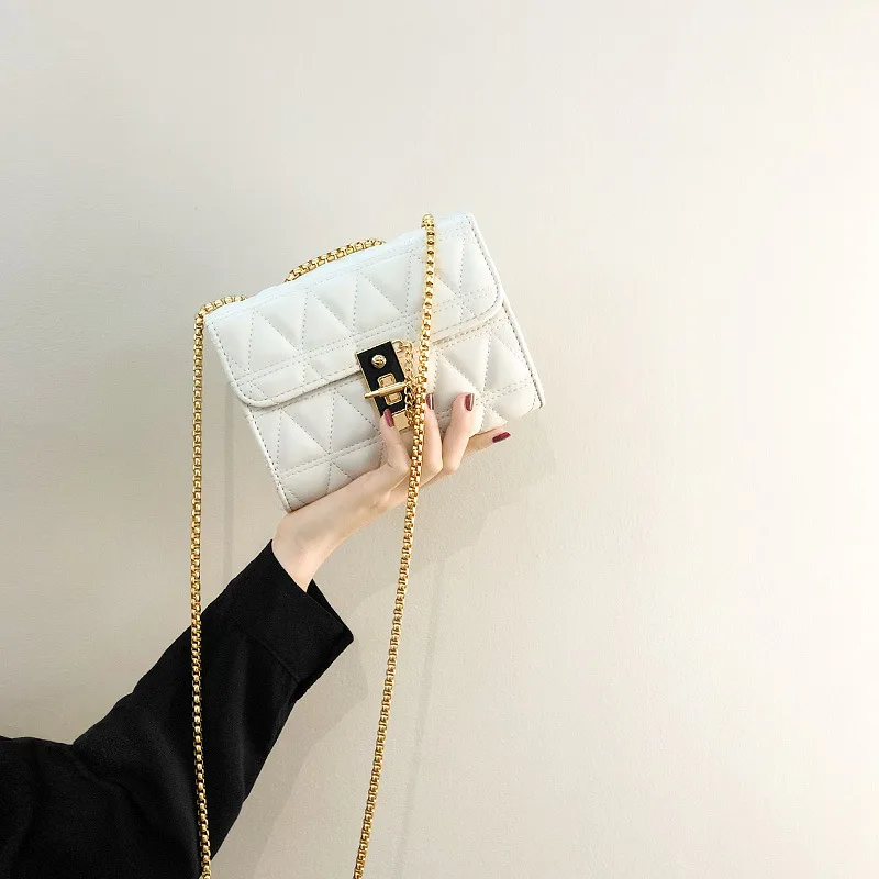 Popular Mini Bag Female Summer Wild Small Square Bag Ins Korean Version Of The Net Red Messenger Bag White - Shop at LoveMi