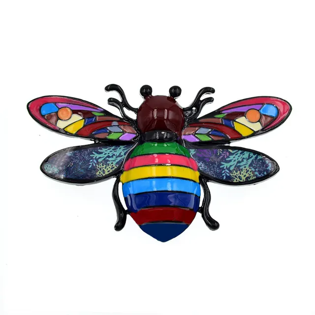 Oil Bee Brooch Color Insect Fashion Accessories Jewelry Gift Color - Shop at LoveMi
