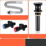 Black Drain Water Pipe Angle V
