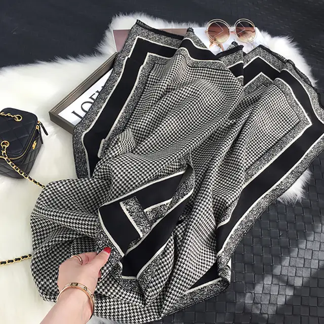 Street Geometric Imitation Cashmere Shawl Scarf Women 2 Style - Shop at LoveMi