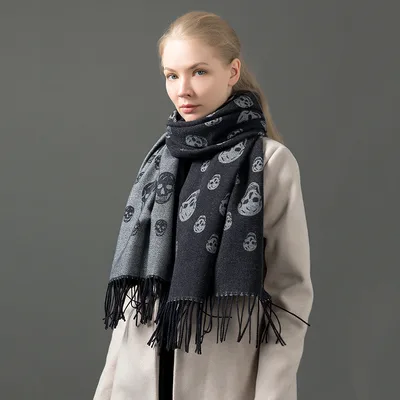 Street Geometric Imitation Cashmere Shawl Scarf Women 22Style - Shop at LoveMi