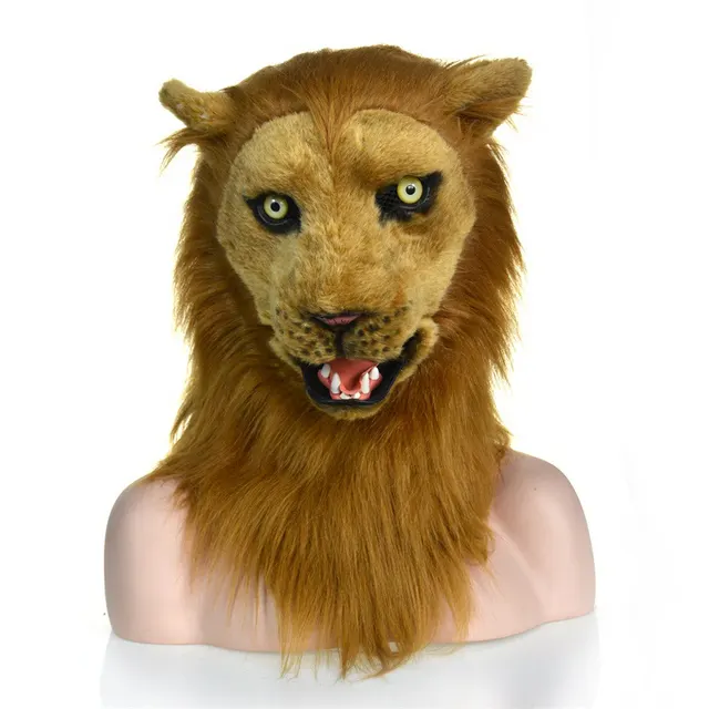 Short Video Shooting Supplies Masquerade Dress Up Brown Lion Mask Brown - Shop at LoveMi