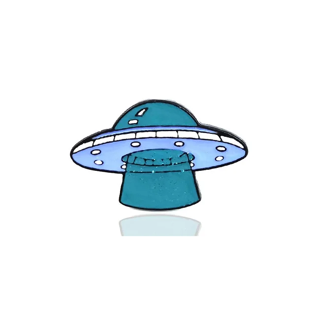 Creative New Product Alien UFO Dripping Oil Cartoon Brooch Badge - Shop at LoveMi
